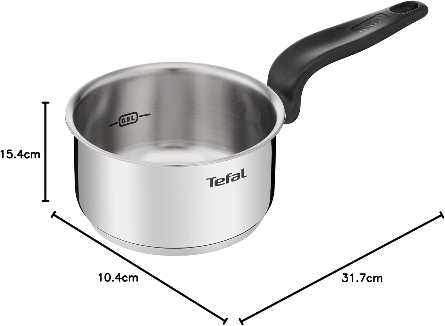 Tefal - Primary - casserole inox 14 cm, capacité 1 L