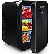 Enventor Mini Frigo10L, 15 Canettes, 220V/12V, Refroidisseur et Réchauffeur Portable Mini Réfrigé...