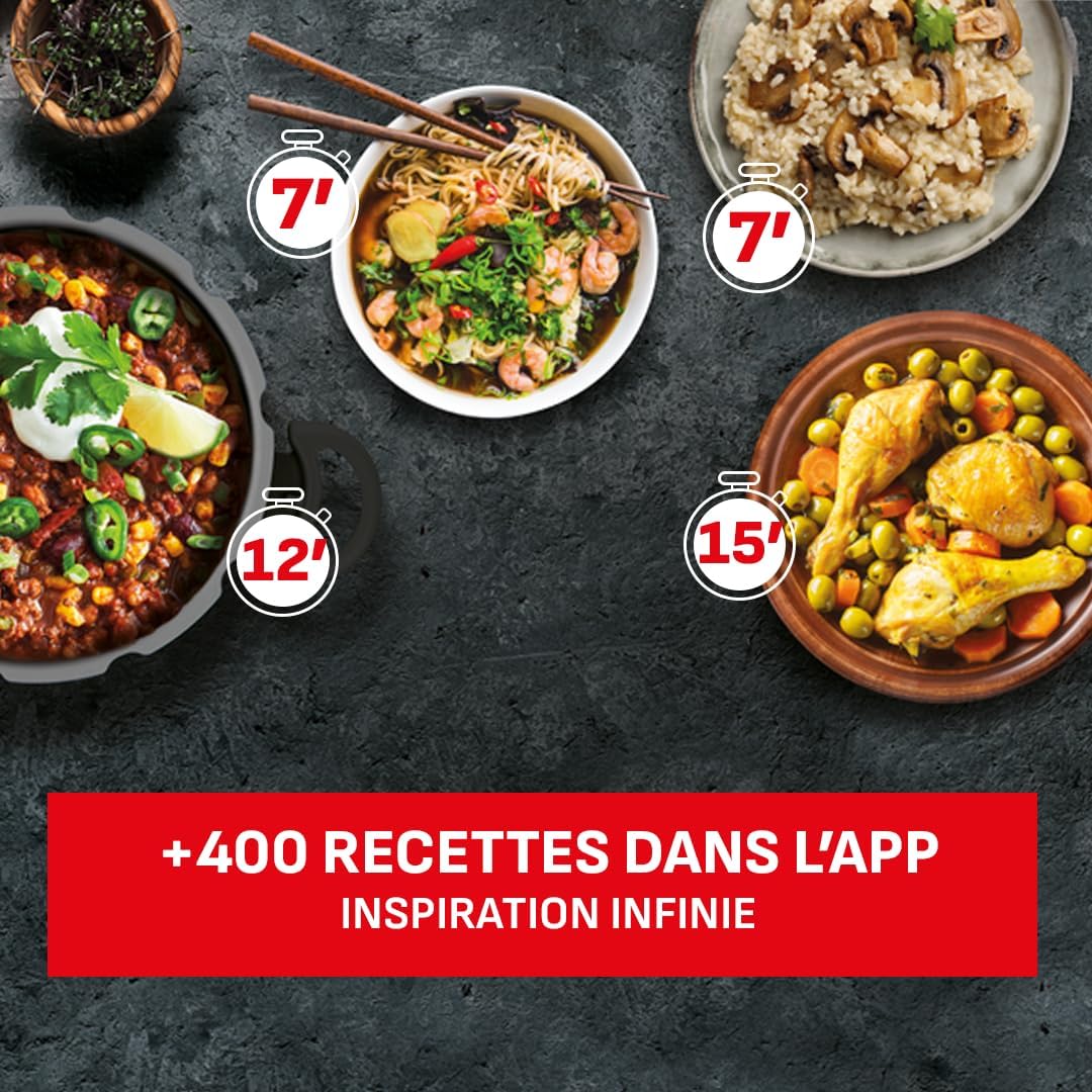 Tefal - Secure 5 Neo - 8L inox - induction, 2 programmes, 5 sécurités, P2534438