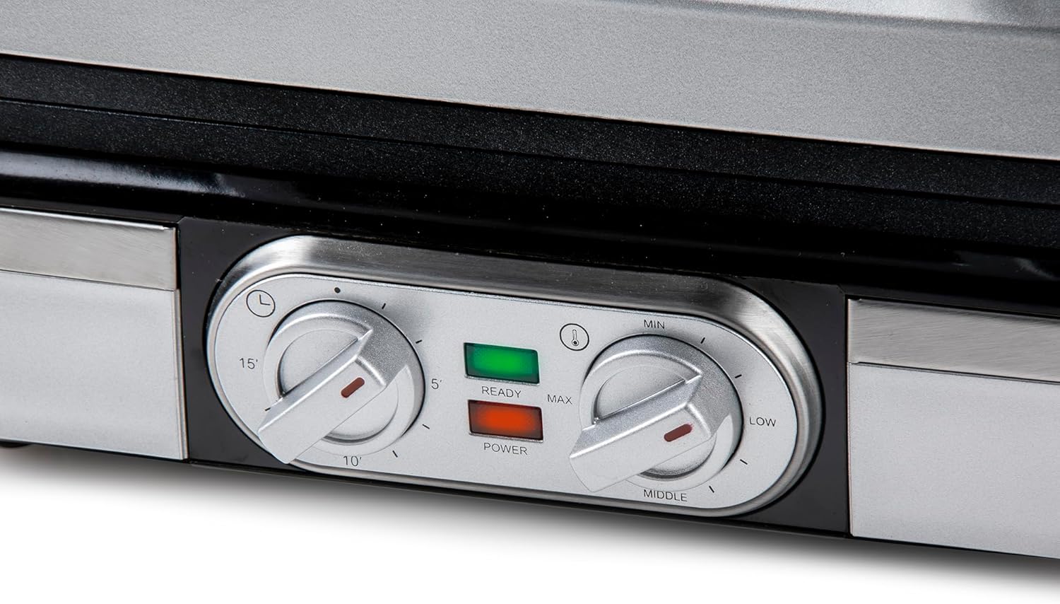 Domo - gaufrier minuterie - 4x7 cm - gaufres belges inox DO9149W