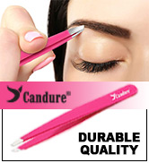 Candure Pince a Epiler Professionnelle Acier Inoxydable Precision Écharde Oblique Pointe