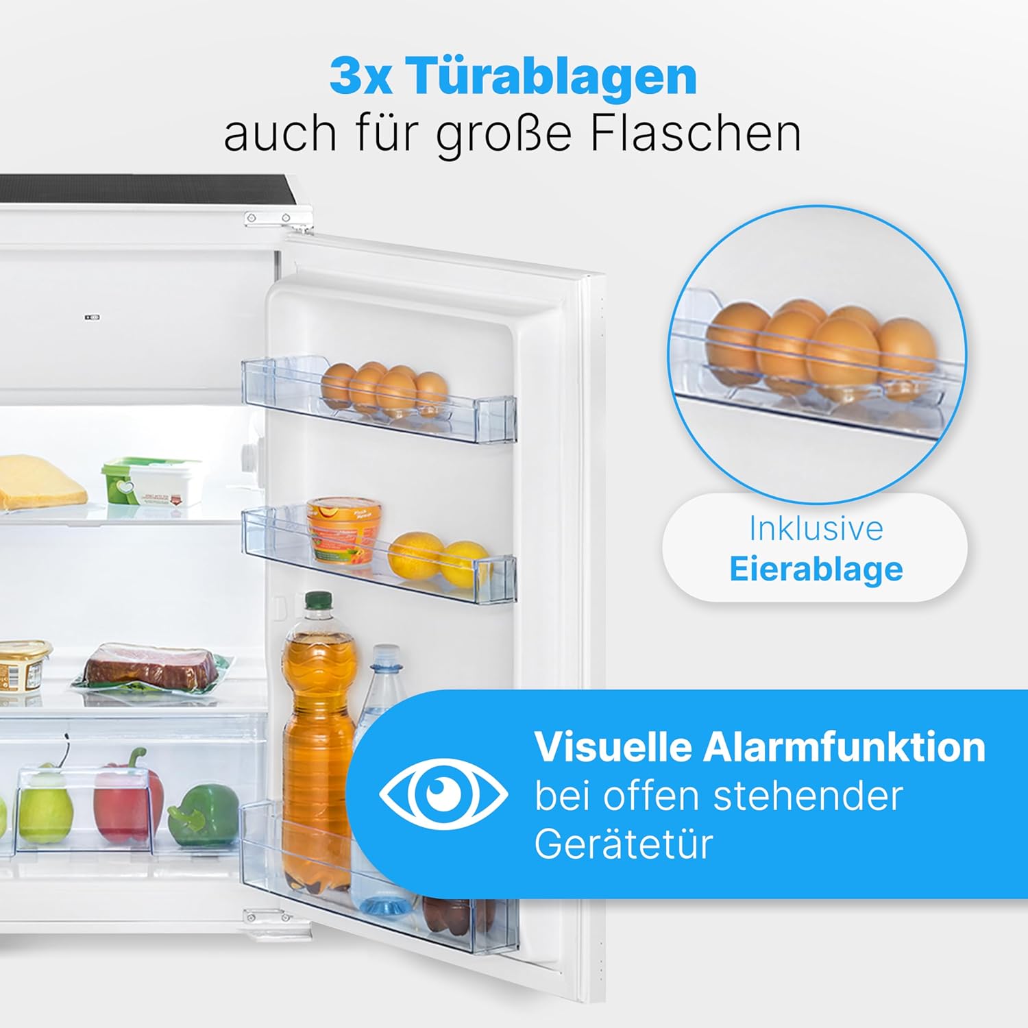 Bomann - réfrigérateur encastrable 118L, LED, auto-dégivrage - KSE7810