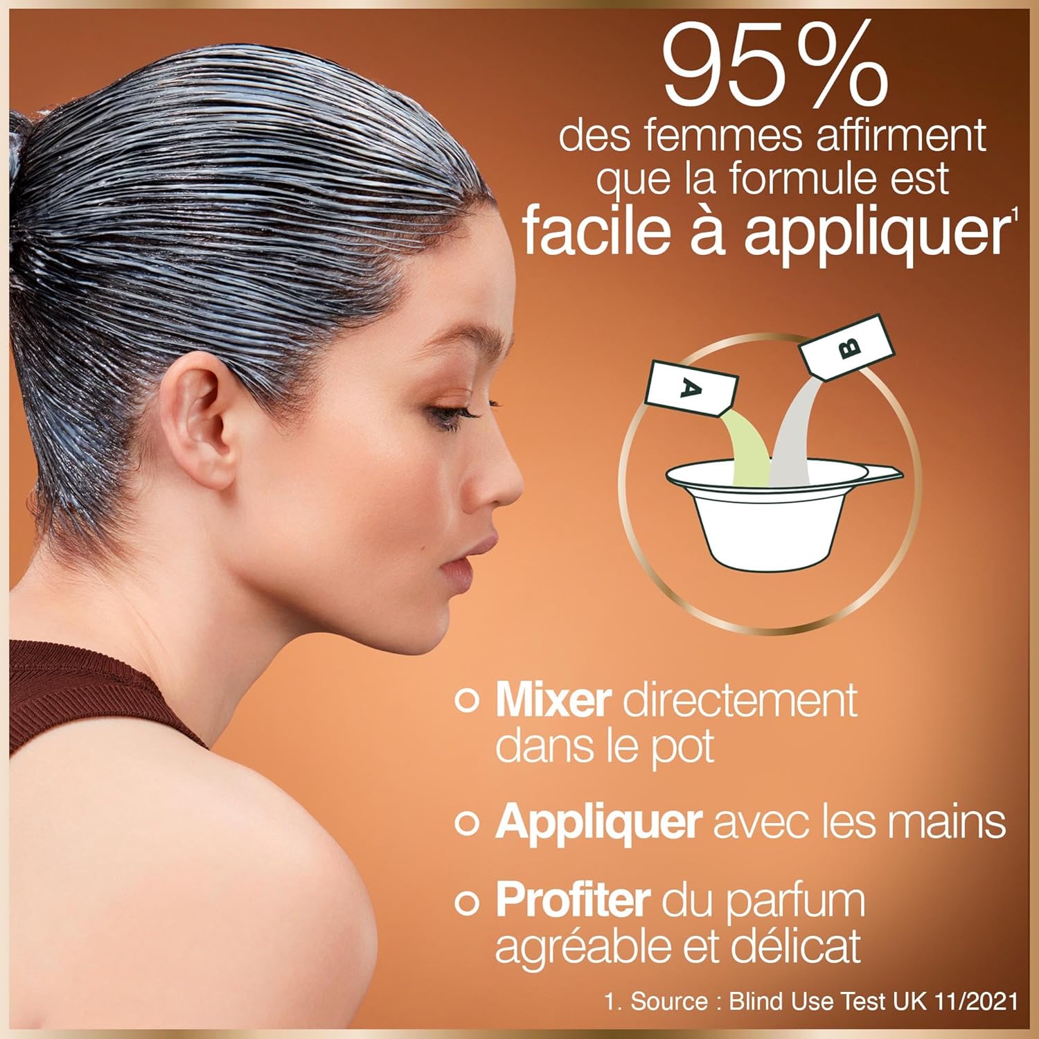 Garnier - Coloration Good - 7.43 - sans ammoniaque, 90% naturel, couvre 100% cheveux blancs