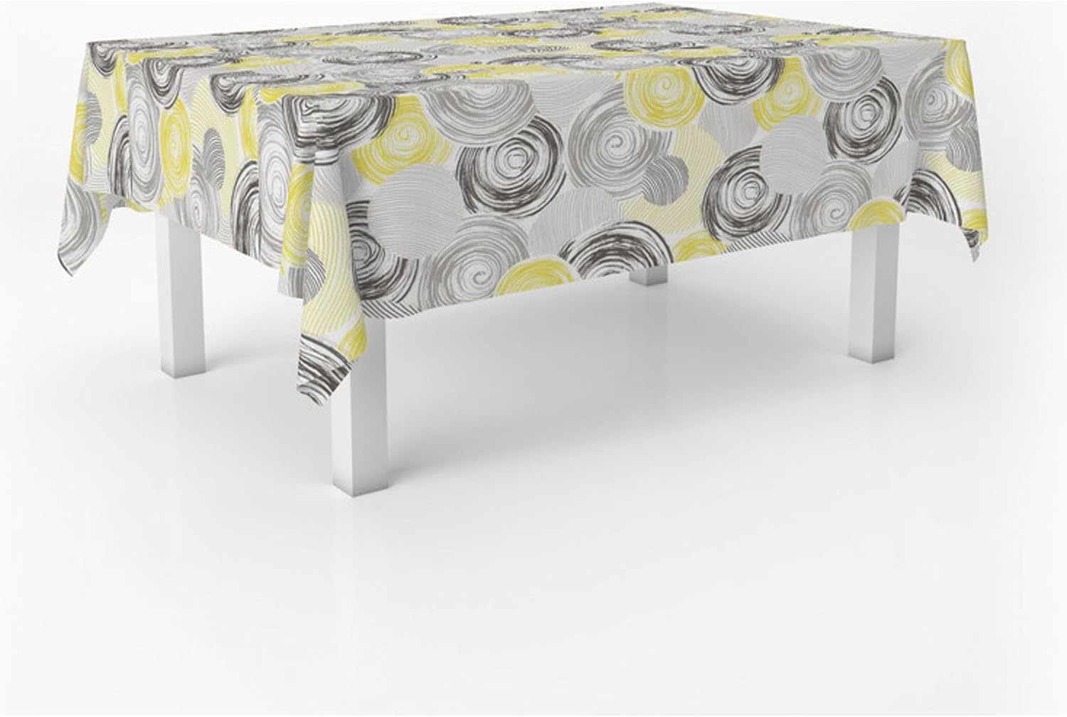 Nappe en toile cirée - ronde 140 cm - anti-taches, imperméable, facile à entretenir