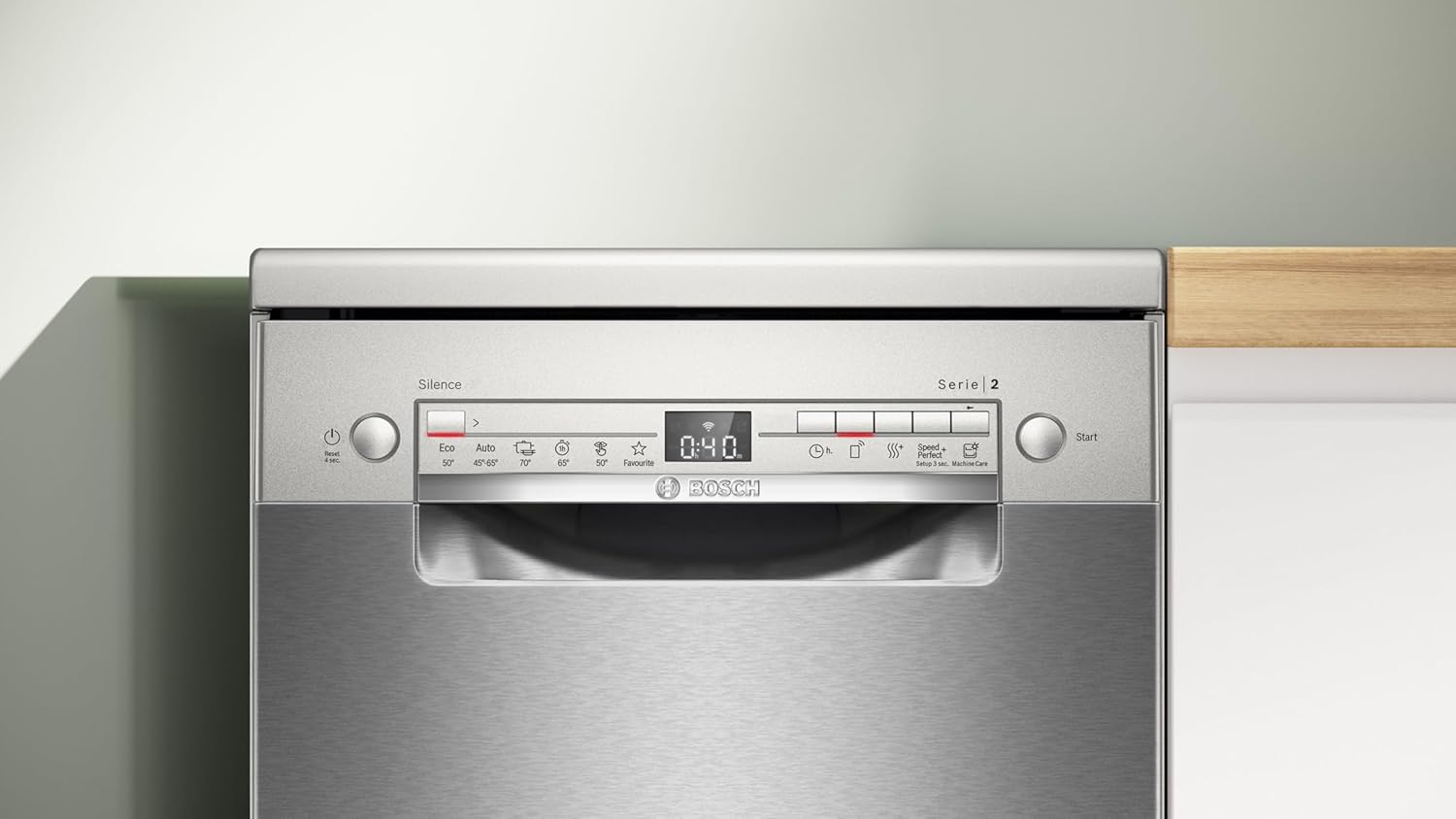 Bosch - lave-vaisselle Série 2 - 45 cm - 10 couverts, Home Connect, inox, 