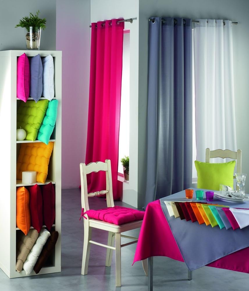 Nappe rectangulaire - polyester uni taupe - 140x300 cm - ESSENTIEL