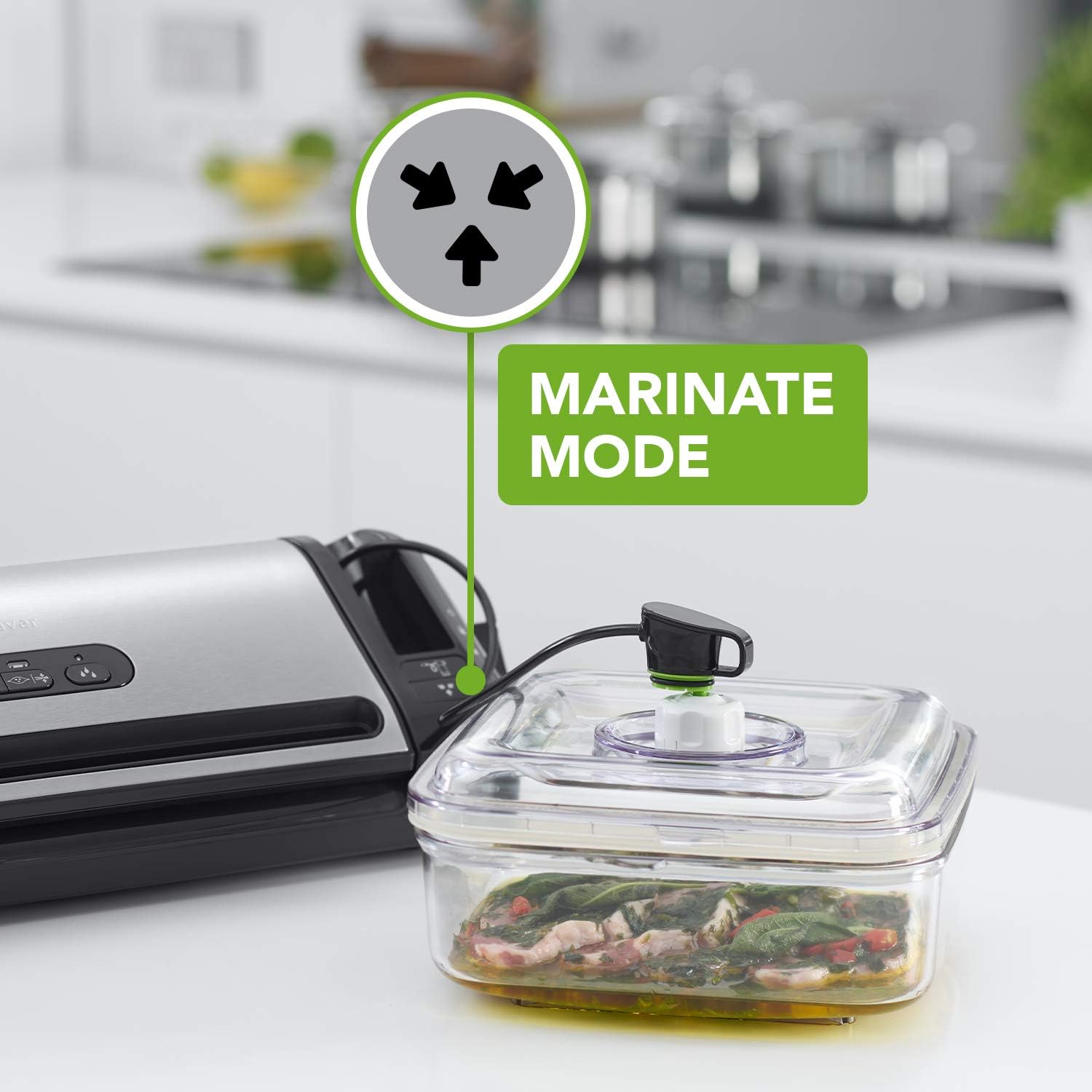 FoodSaver - machine sous vide série FFS - compacte, rangement rouleau intégré, marinage, sacs inclus - FFS017X