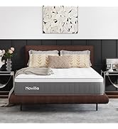 Novilla Matelas 90 x 200 cm Hauteur 25 cm Dureté H4 Mousse froide 7 zones rafraîchissante et respirante