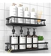 UUlioyer Lot de 2 étagères de douche sans perçage, étanches et inoxydables, pour salle de bain