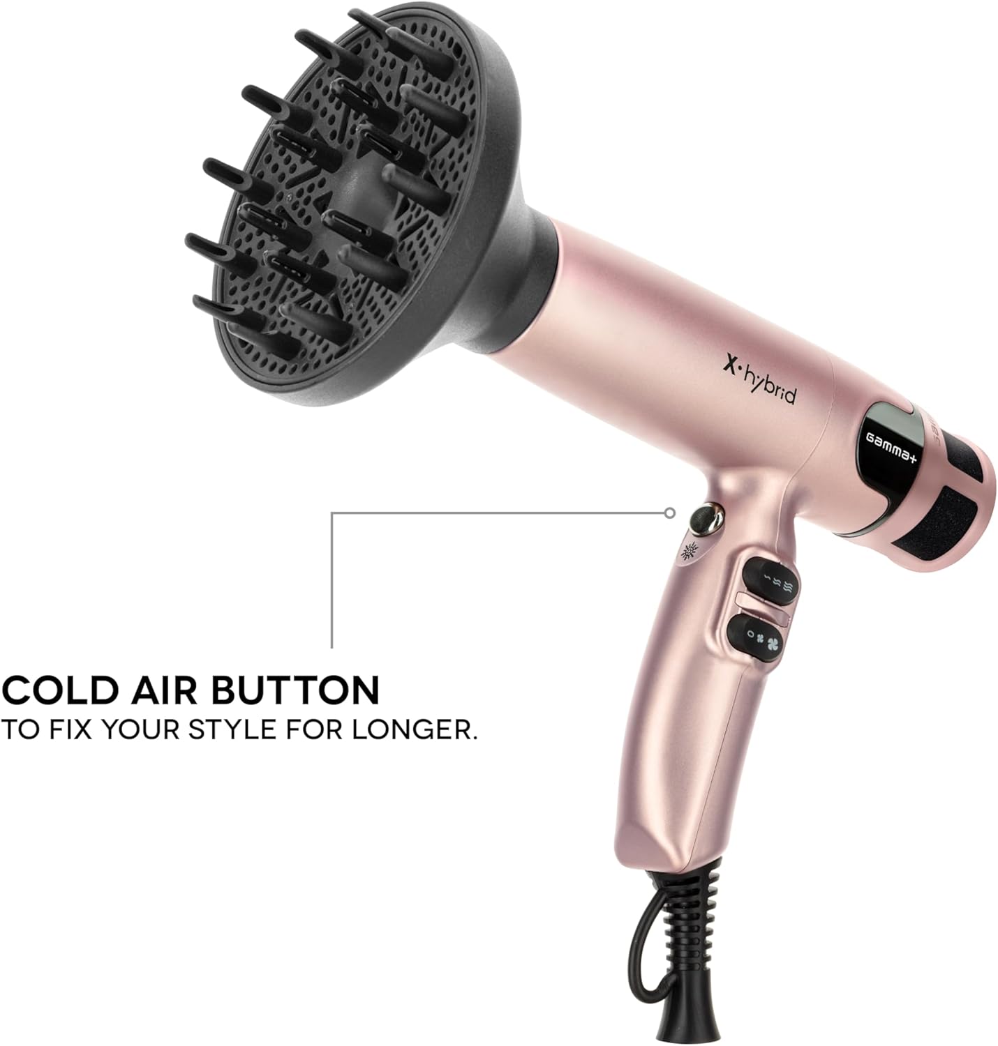 Gamma+ - X-Hybrid - 300g - sèche-cheveux ionique, moteur 100.000 Rpm