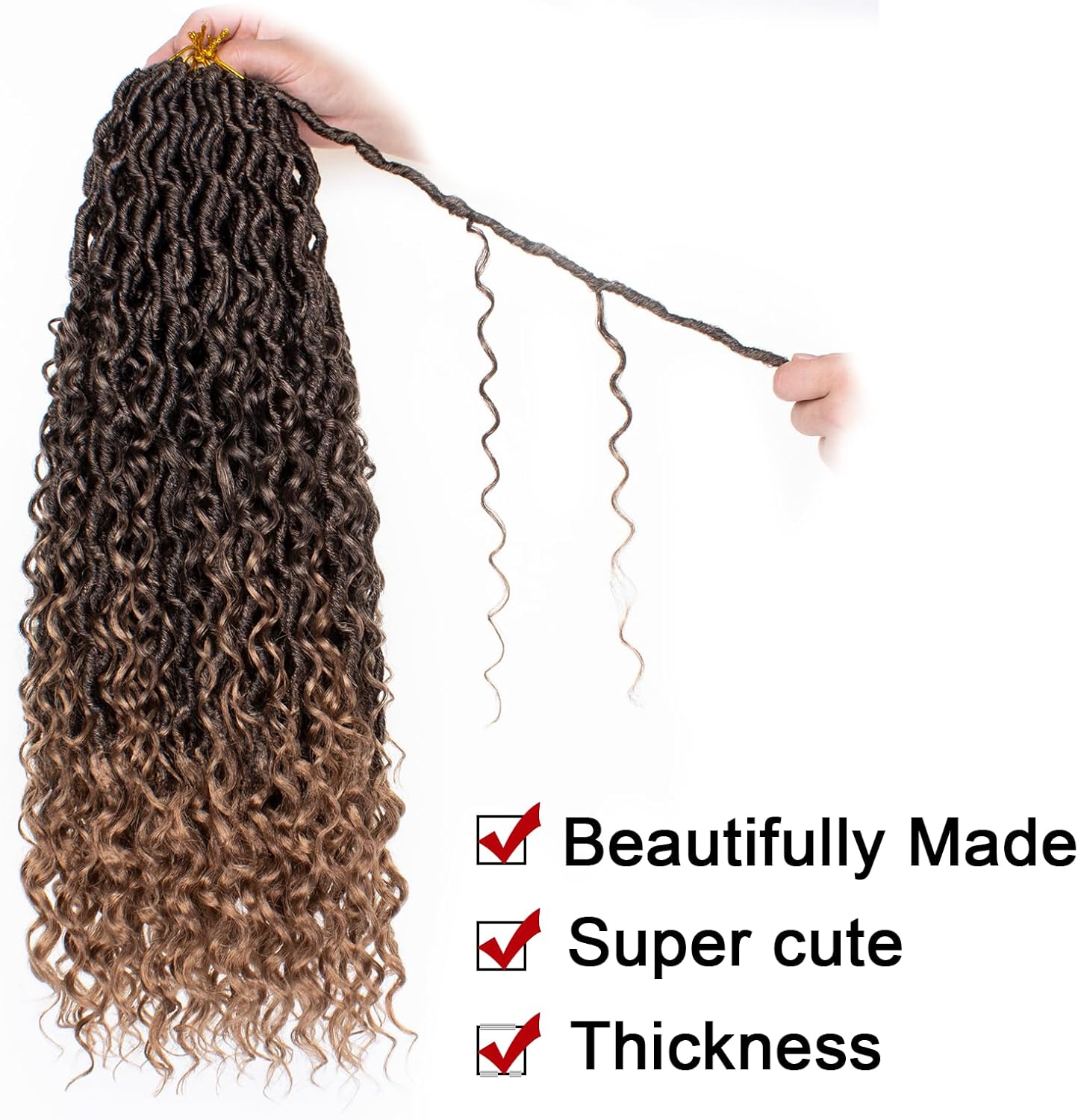 Xtrend - River Goddess - 24 pouces, 8 paquets, mèches bouclées, T27#