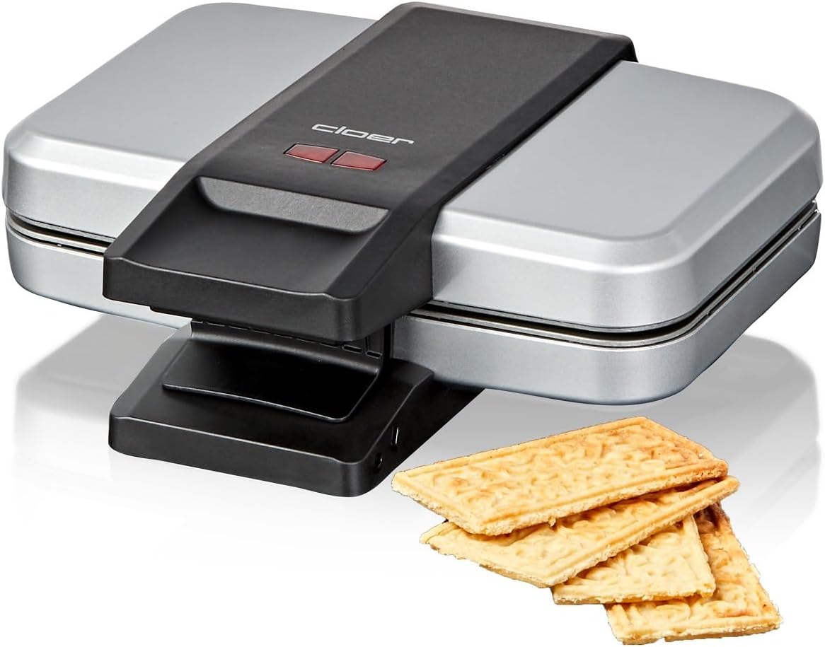 Cloer - 6119 - 4 gaufres 6x11 cm - 600W, poignée 3 niveaux, compact