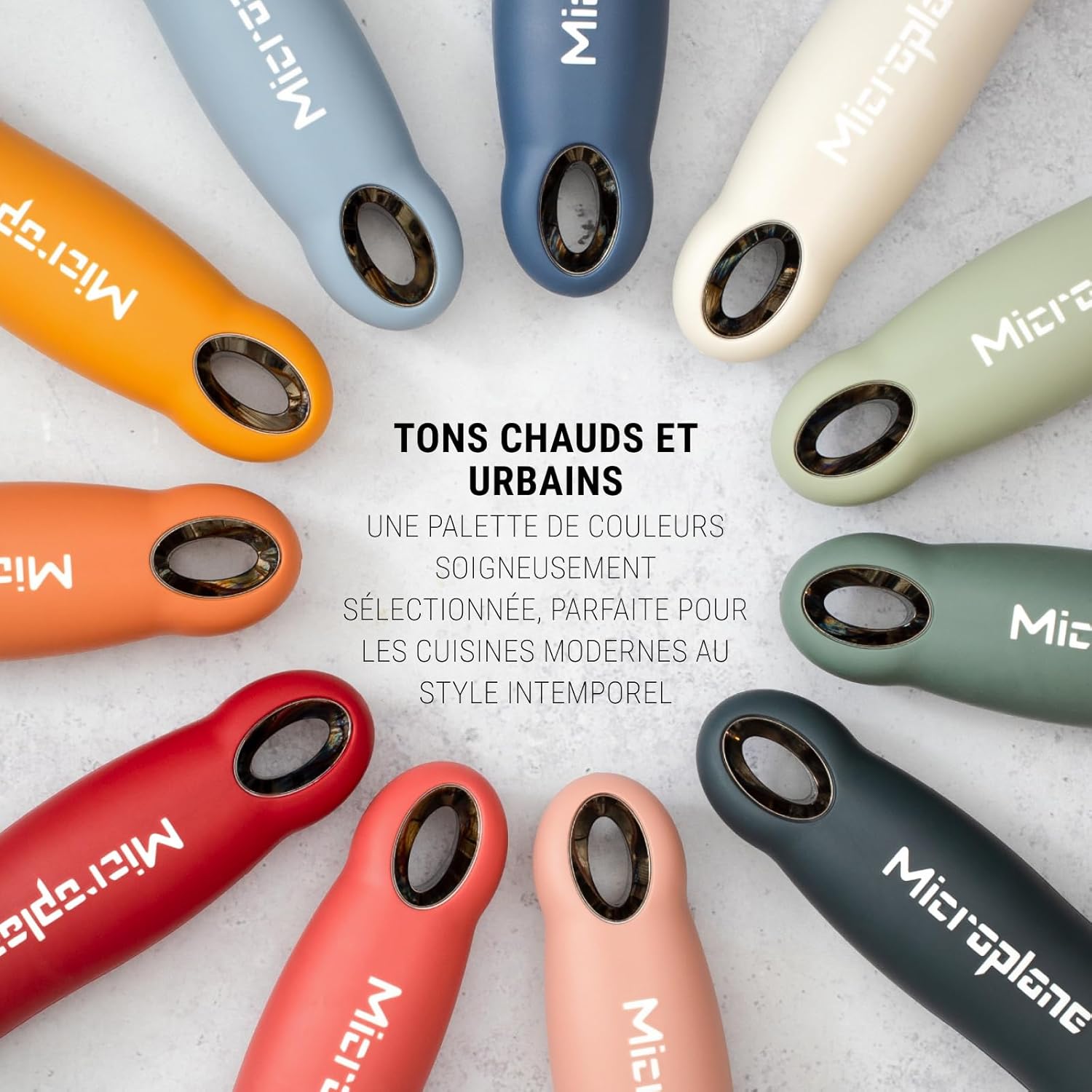 Microplane - râpe à zesteur série fine - 32 cm - acier inox, lame fine, blanc