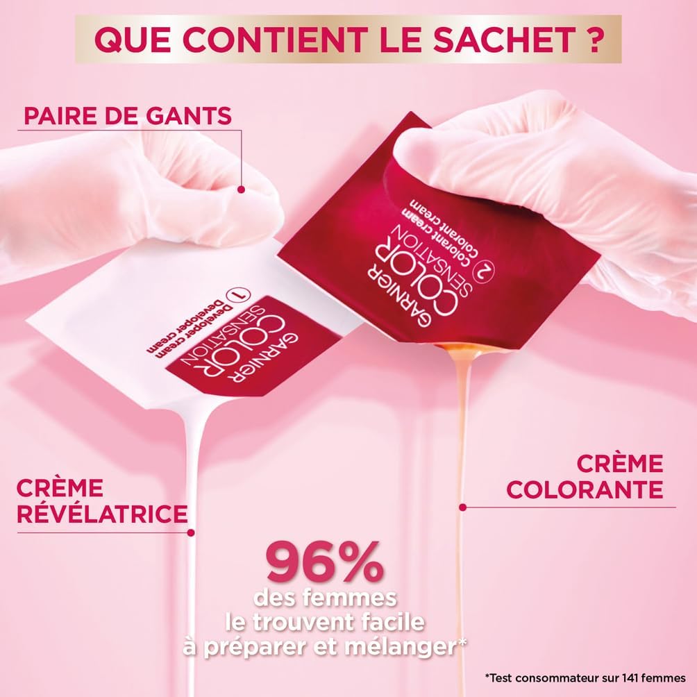 Garnier - Color Shampoo Retouch - noir, couverture 100% cheveux blancs, tenue 4 semaines