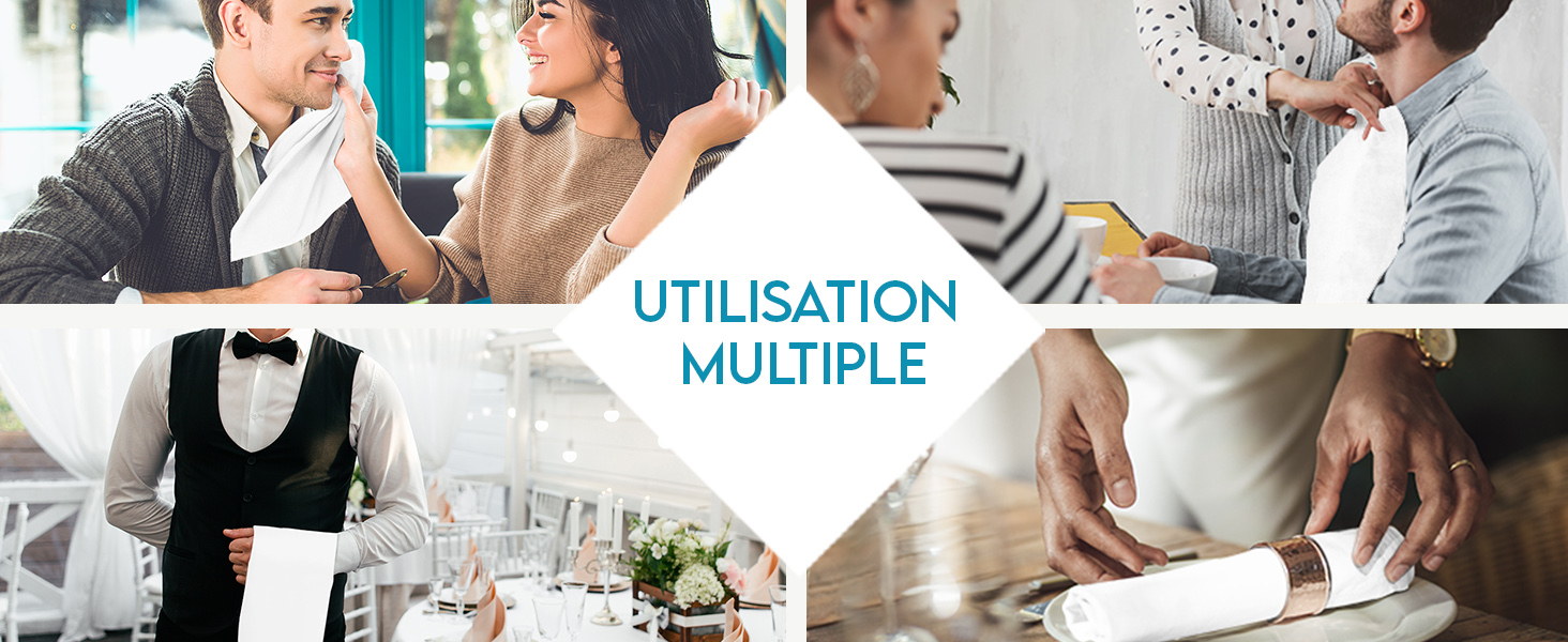 Collage de personnes utilisant un appareil cylindrique. Plusieurs scènes montrent l'appareil dans différents paramètres. Le texte « UTILISATION MULTIPLE »