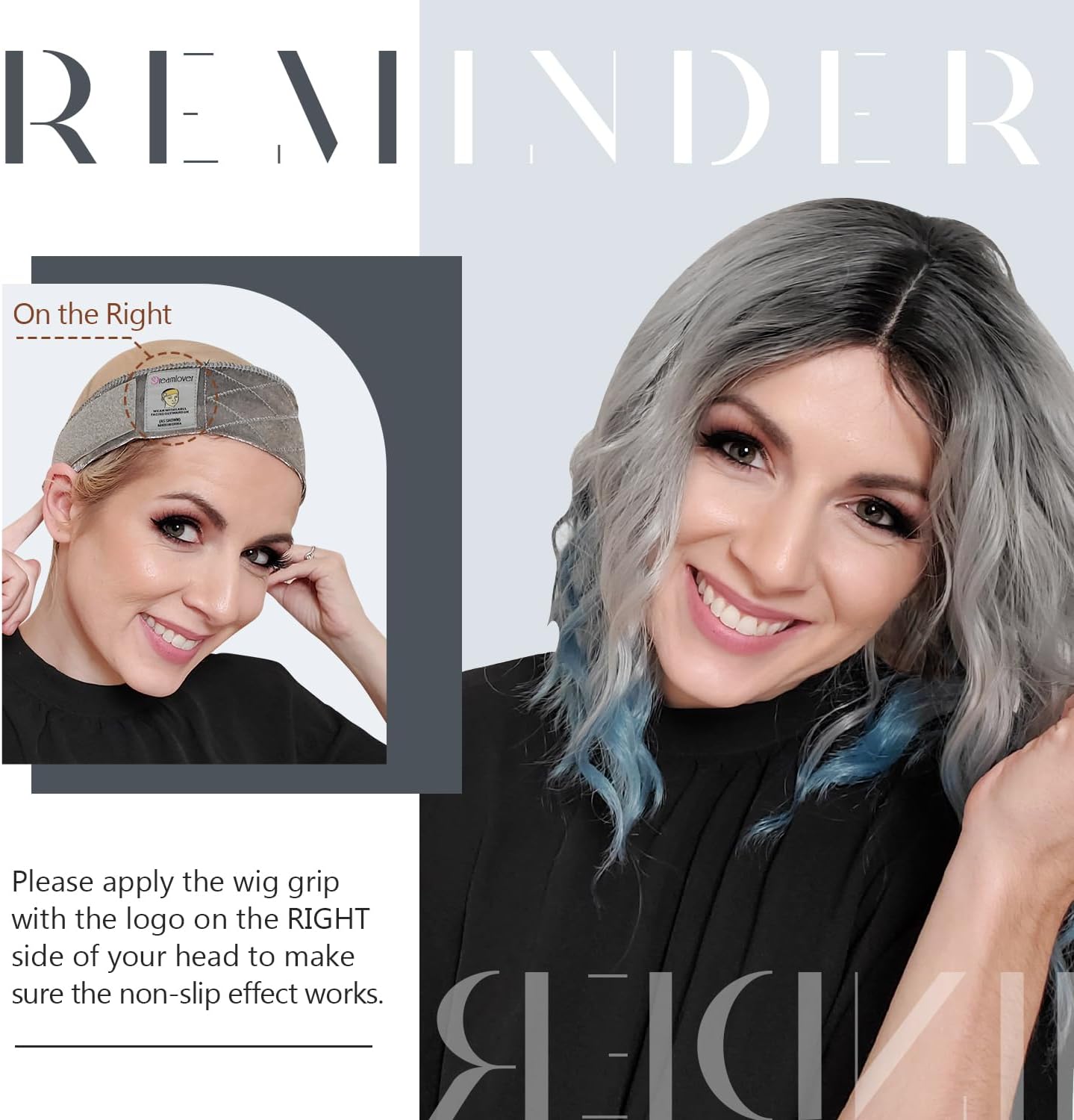 Dreamlover - Bandeaux de Perruque - 2 pièces - élastiques brun clair