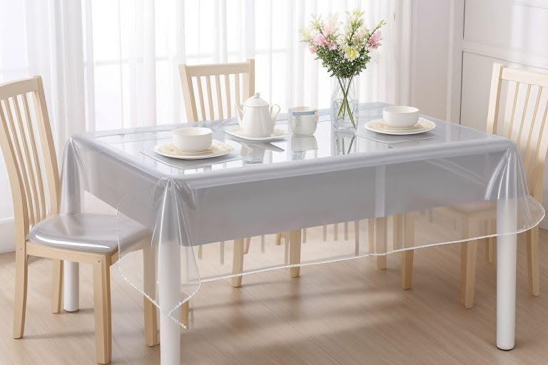 VITA PERFETTA - nappe transparente fine - 180x180 cm - PVC protection