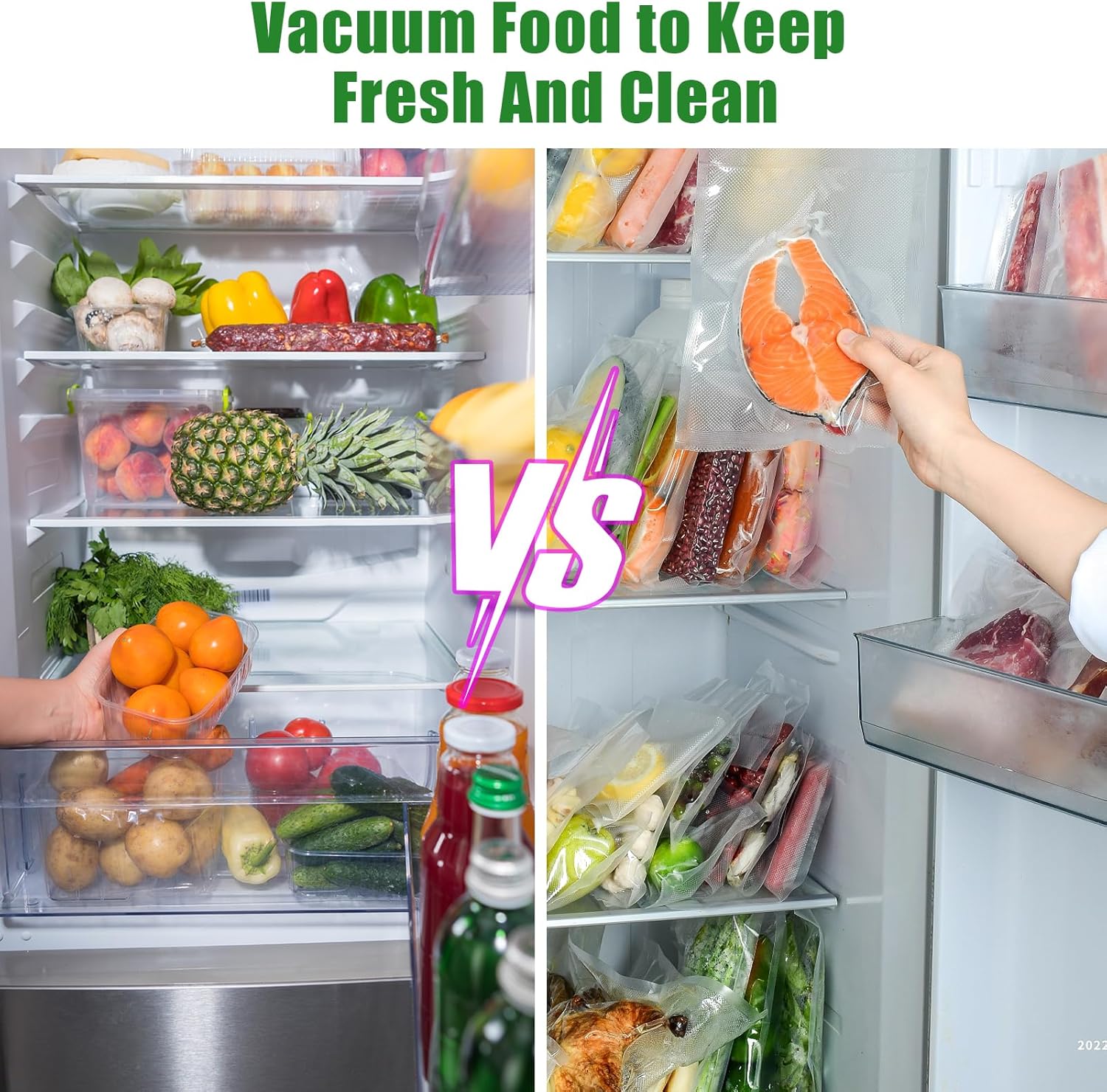 Machine Sous Vide Alimentaire - 6 en 1, pro, 20 sacs, tube, secs/humides