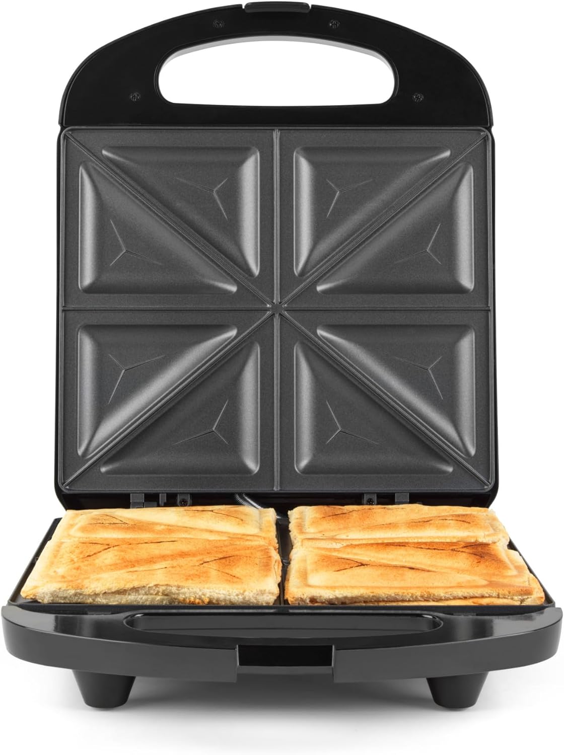 Progress - appareil à croques 4 tranches - 1200W, antiadhésif, poignée froide