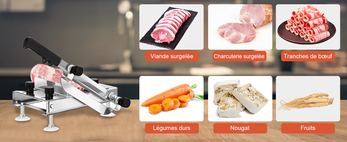 Trancheurs de viande manuels 