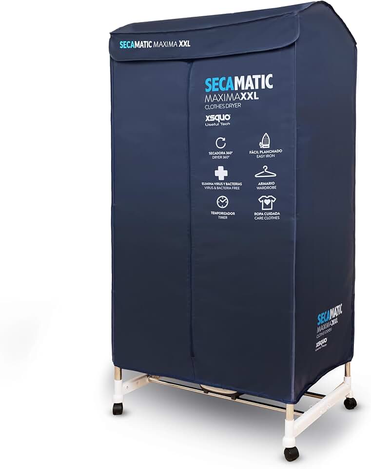 Sèche-linge - capacité 15/30 kg, minuterie 180 min, silencieux, Secamatics Maxima XXL