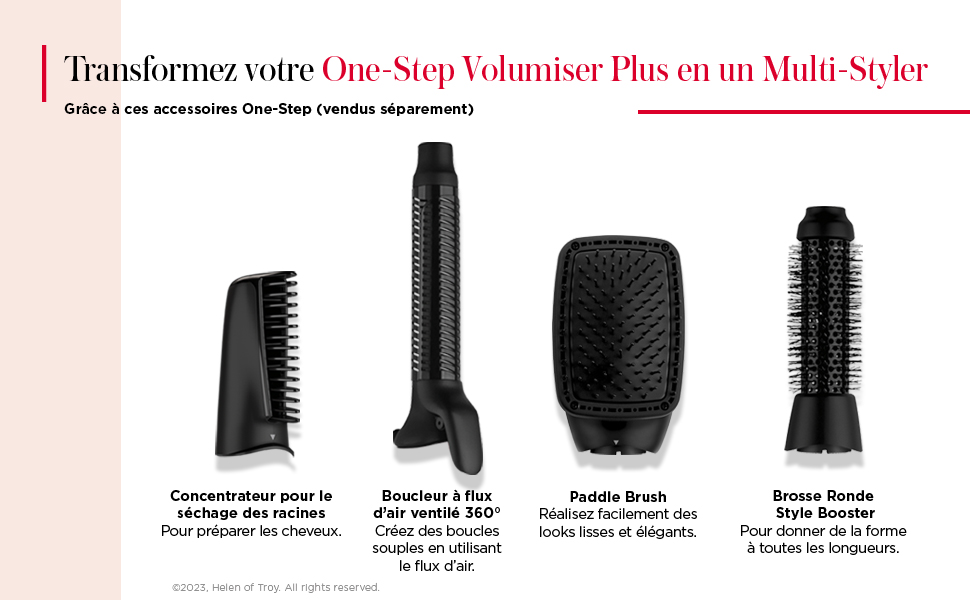 Revlon; One-Step; Volumiser; Plus; Tête démontable; seche-cheveux; styler;