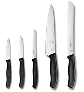 Victorinox Swiss Classic Küchengarnitur mit ergonomischem Griff und Rostfreier Stahlklinge, 5-teilig