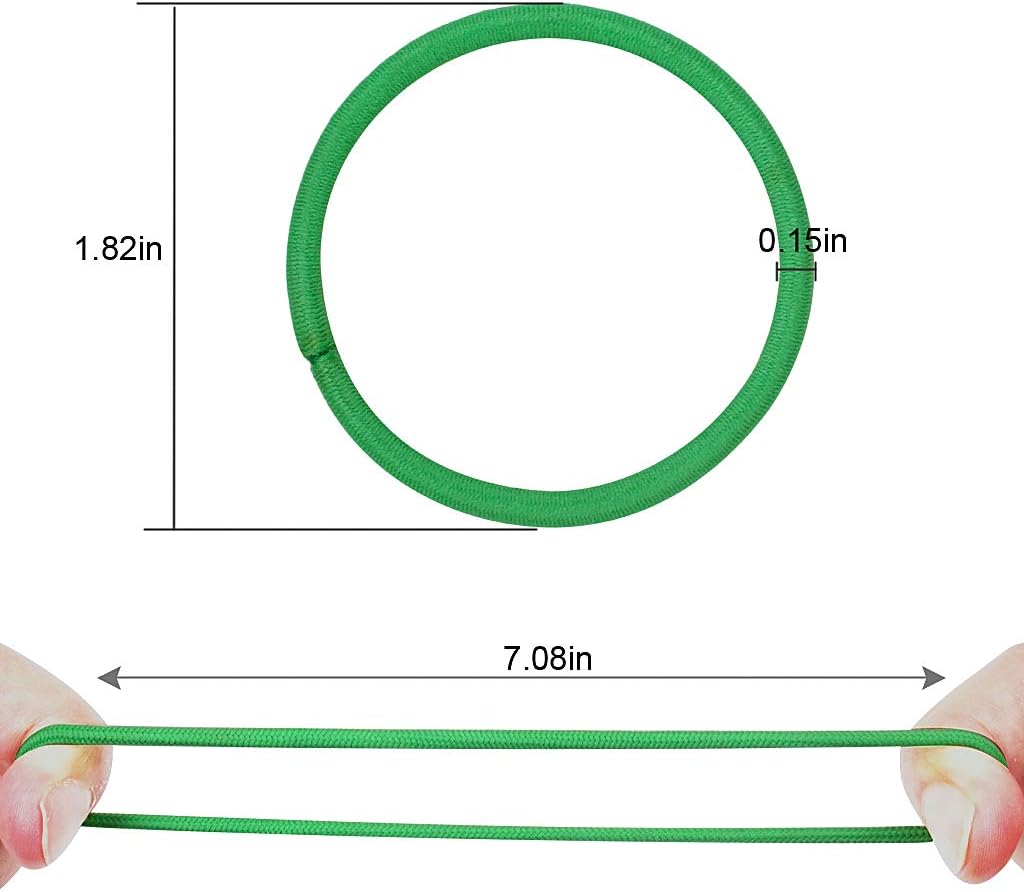 Bandes élastiques cheveux - 4mm - 50pcs, multicolore, femme & fille