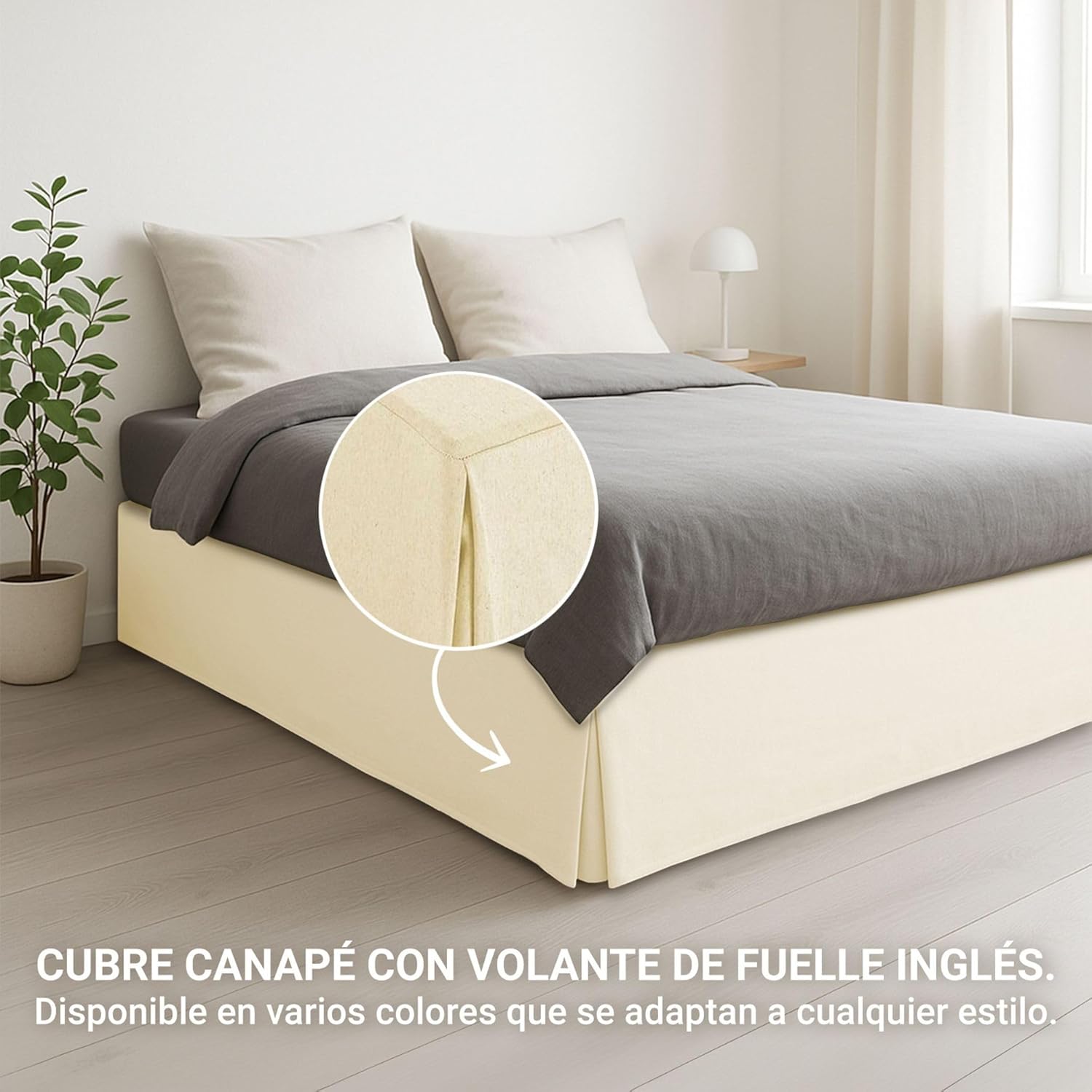 Housse de canapé - beige, 150 cm, antidérapante, respirante, 150x190/200