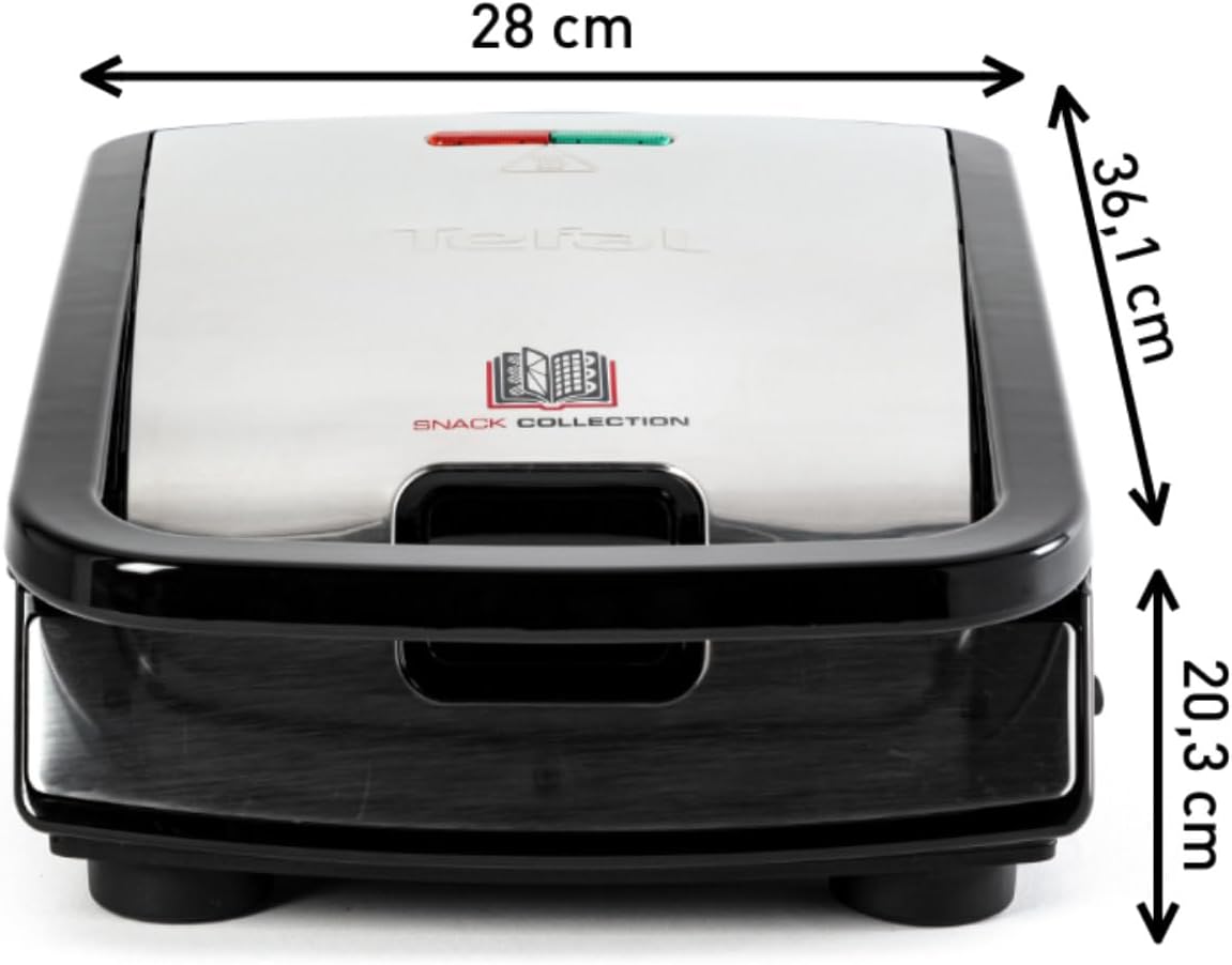 Tefal Snack Collection - 2 plaques, rangement/nettoyage facile, SW853D12