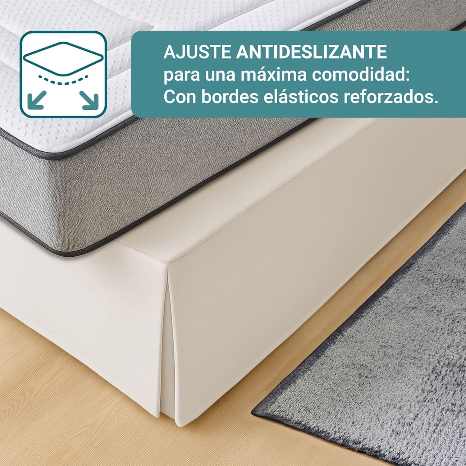 Protège-canapé - 180x190/200 cm - ivoire, antidérapant, respirant