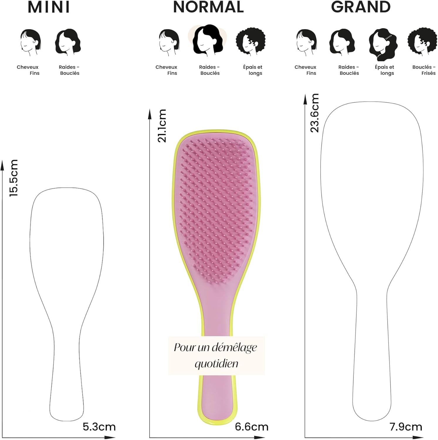 Tangle Teezer - Ultimate Detangler - Picots 2 niveaux, tous cheveux