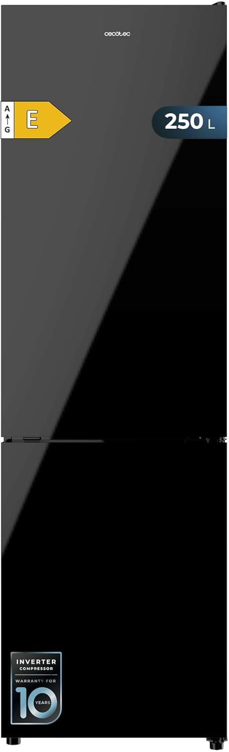 Cecotec - Bolero CoolMarket Combi 250 - 250L - noir, No Frost, Multi Air Flow, classe E