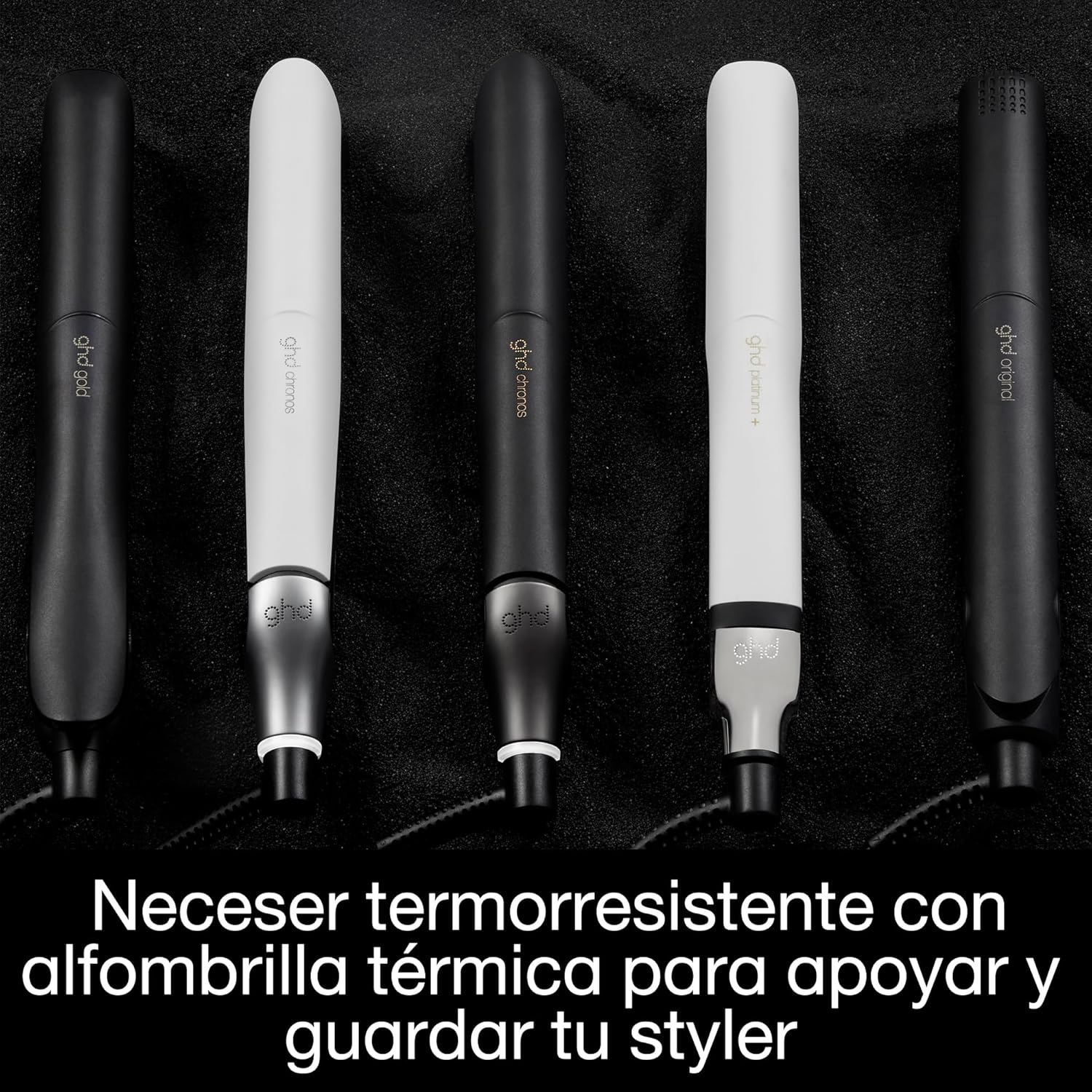 ghd - Pochette thermorésistante pour lisseurs - Noir - Tapis détachable, format compact, rangement facile