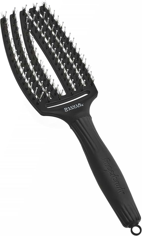 Olivia Garden - Fingerbrush Care Iconic - brosse démêlante sanglier & nylon - brillance et coiffage lisse