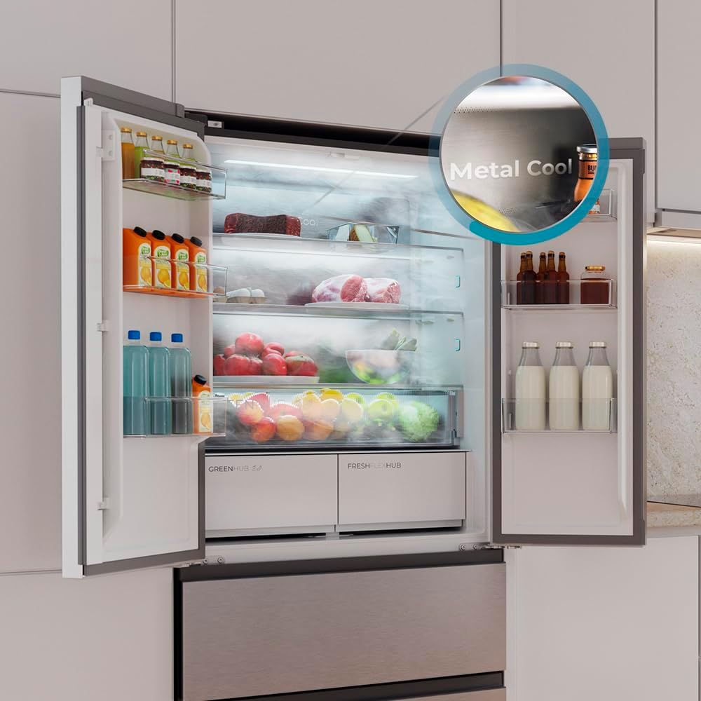 Cecotec - Bolero CoolMarket Série F2D - 458L, 189x83 cm, No Frost, Inverter F2D458SBI