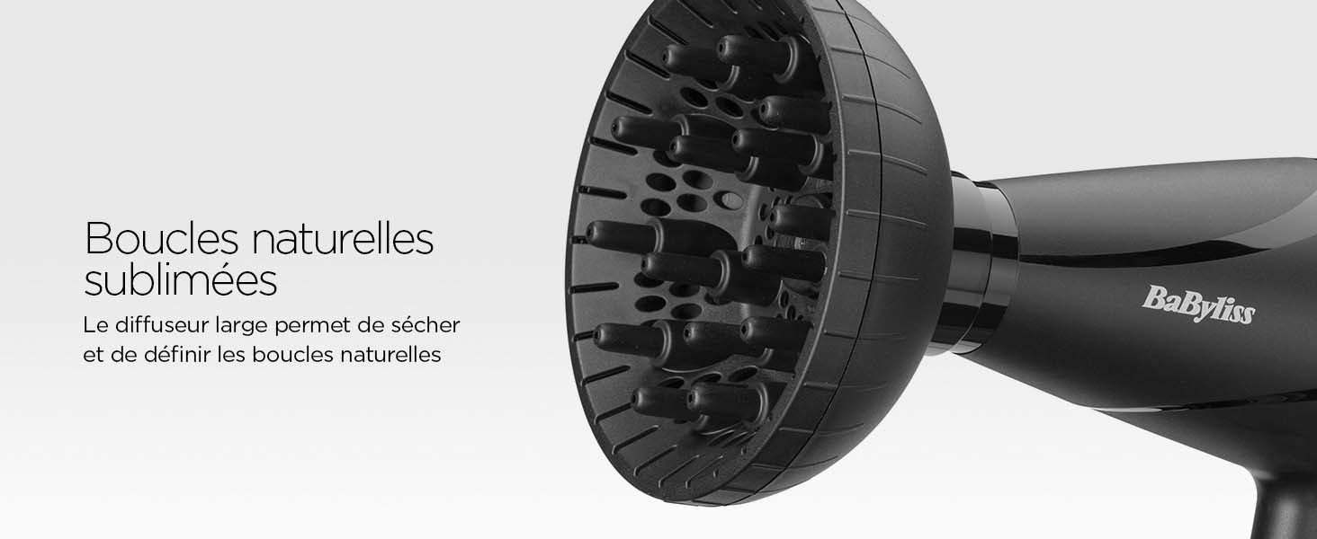 BaByliss, sèche-cheveux, Shine Pro 2200, 6713DE, fabrication italienne, diffuseur, concentrateur