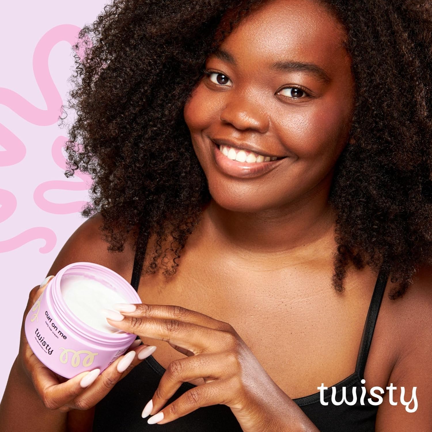 TWISTY - Kit boucles naturelles, crème, mousse, booster - définition et brillance