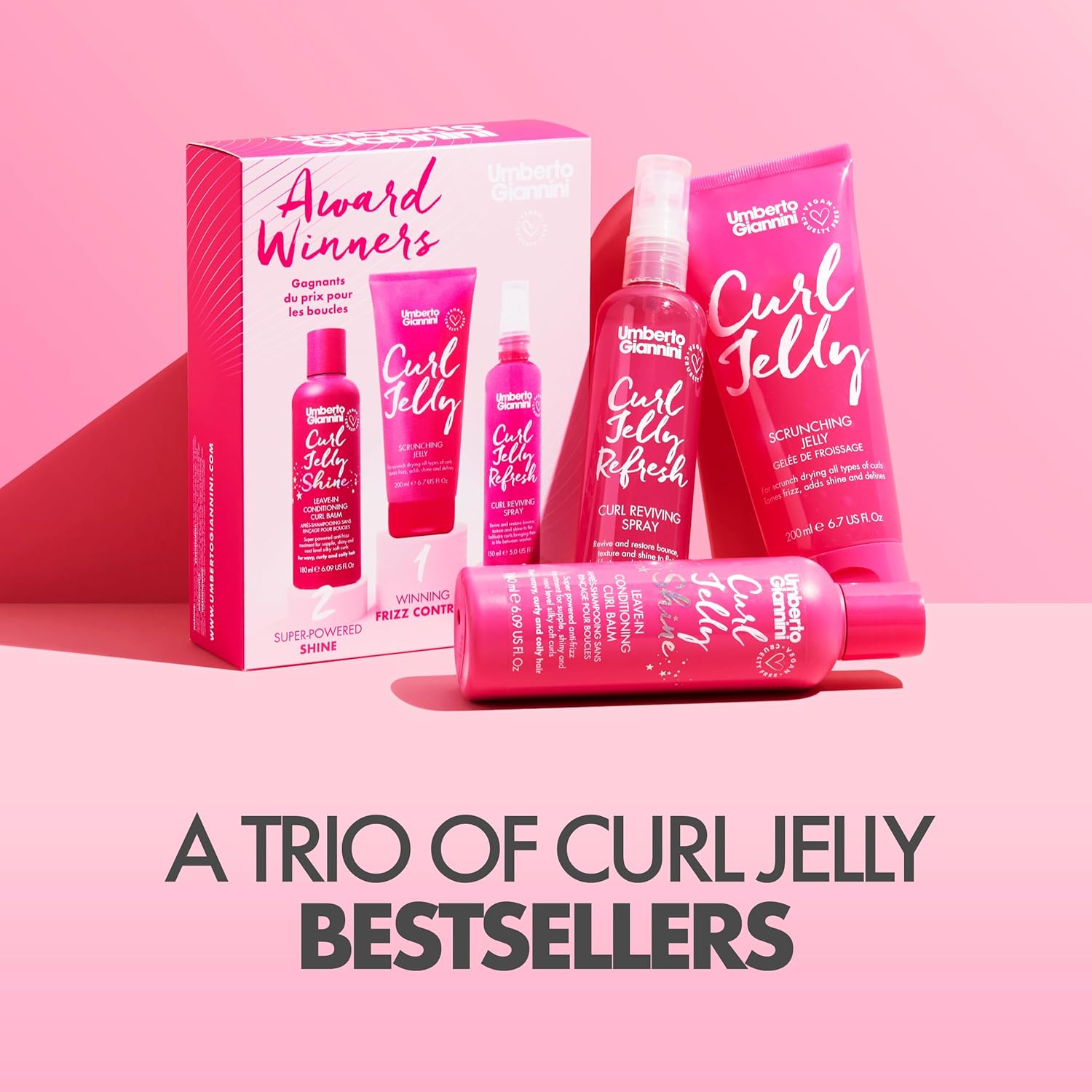 Umberto Giannini - Curl Styling Lauréats - 150/200ml - vegan, sans cruauté, brillance et rafraîchissement