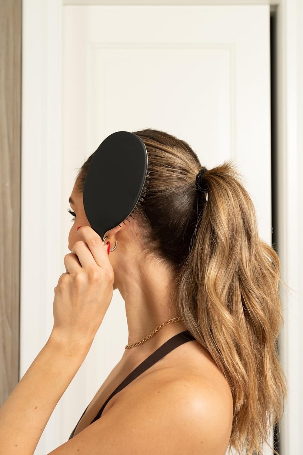 FRAMAR - Brosse poils de sanglier - souple, naturelle, volume, brillance