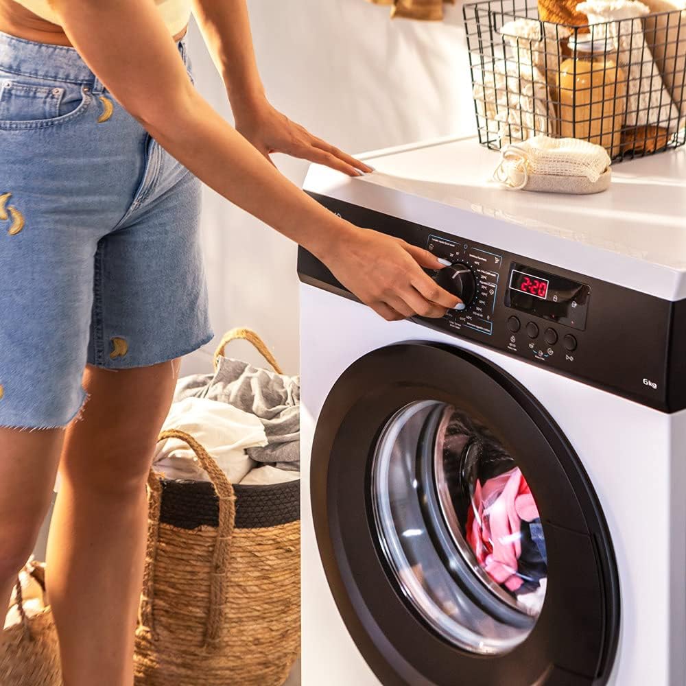 Cecotec - Lavadora Bolero DressCode - 6 kg - 8 programas, LED, DelayStart - 6000N