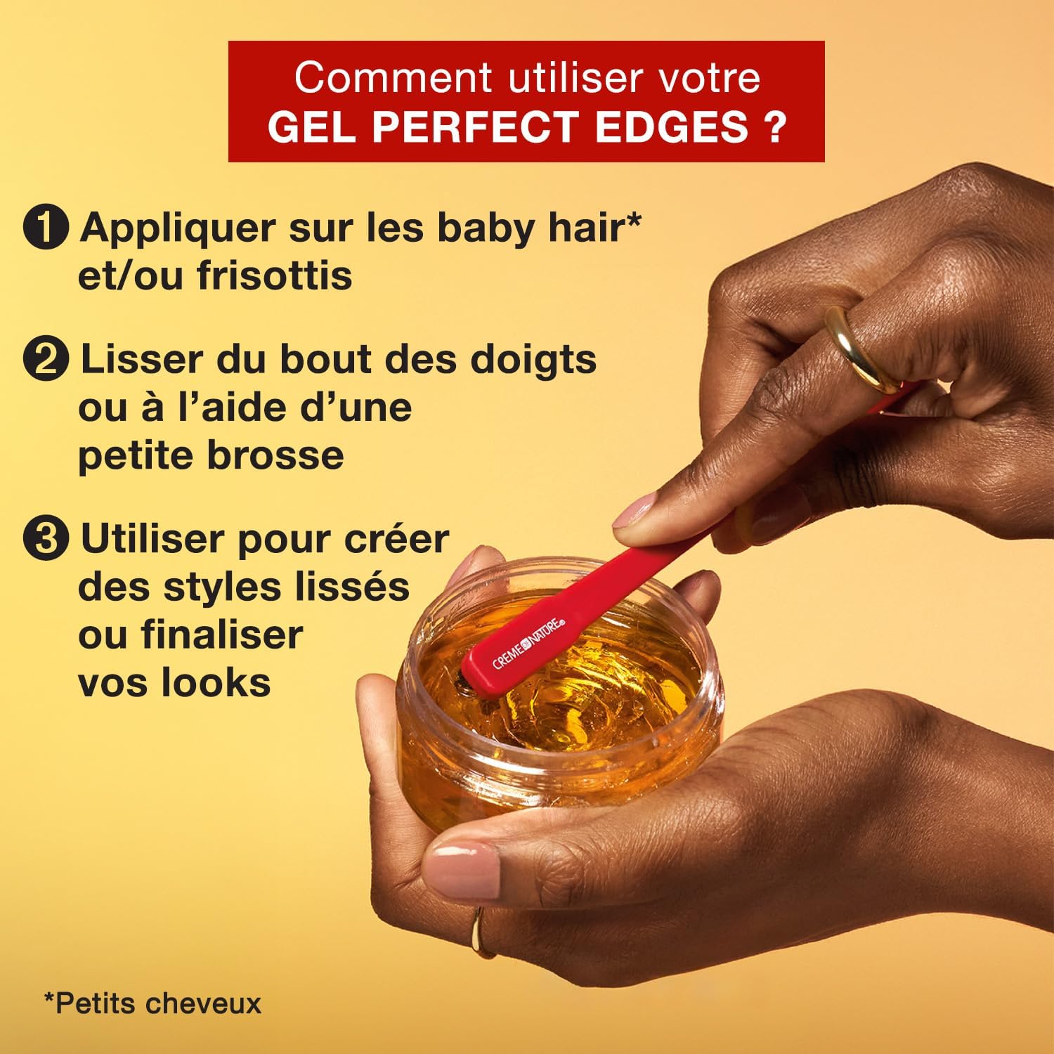 Creme of Nature - Perfect Edges Gel 63,7ml - huile d’argan, extra-tenue 48h, sans alcool