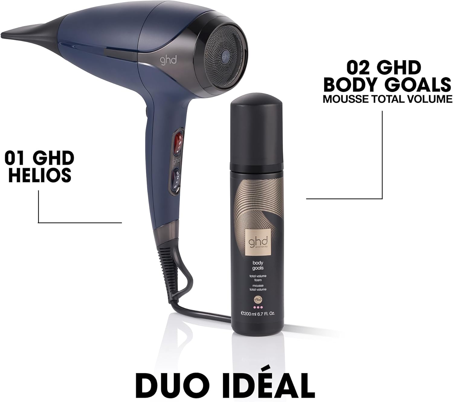 ghd - Helios - sèche-cheveux puissant et précis, cheveux brillants