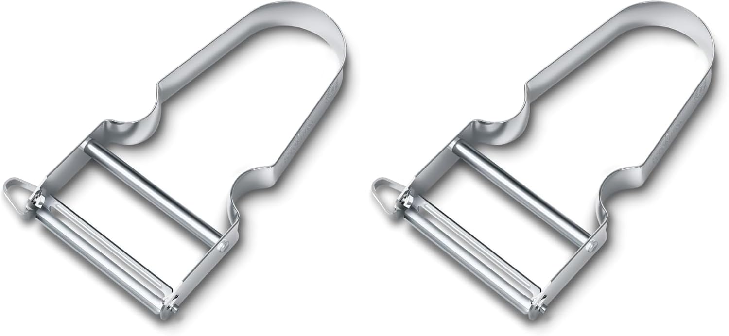 Victorinox - STAR Éplucheur - double lame pendulaire - manche métal, lot de 2