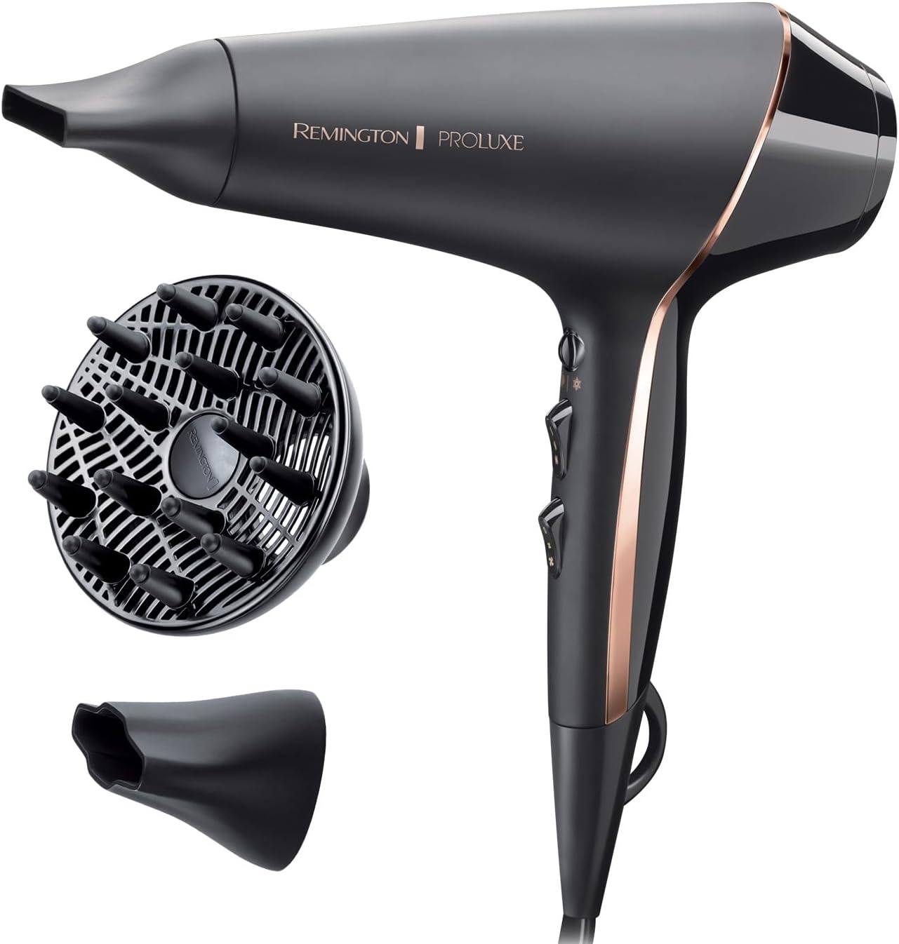 Remington - PROluxe Midnight - 2400W, ionique, moteur AC, accessoires - AC9140B