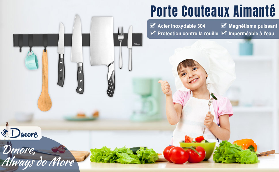 l'étagère à couteaux de cuisine - ensemble de 3 pièces