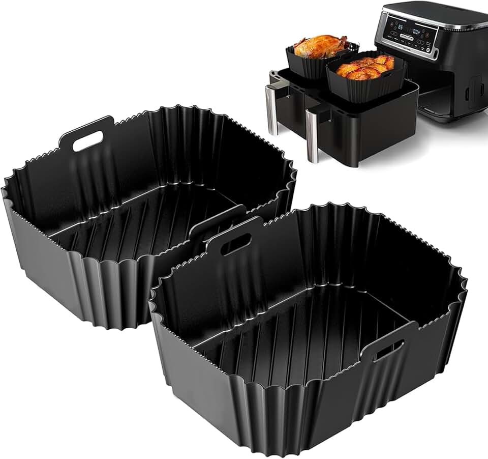 Moule silicone air fryer - compatible Ninja Double XL - réutilisable - lot de 2 - SL400EU