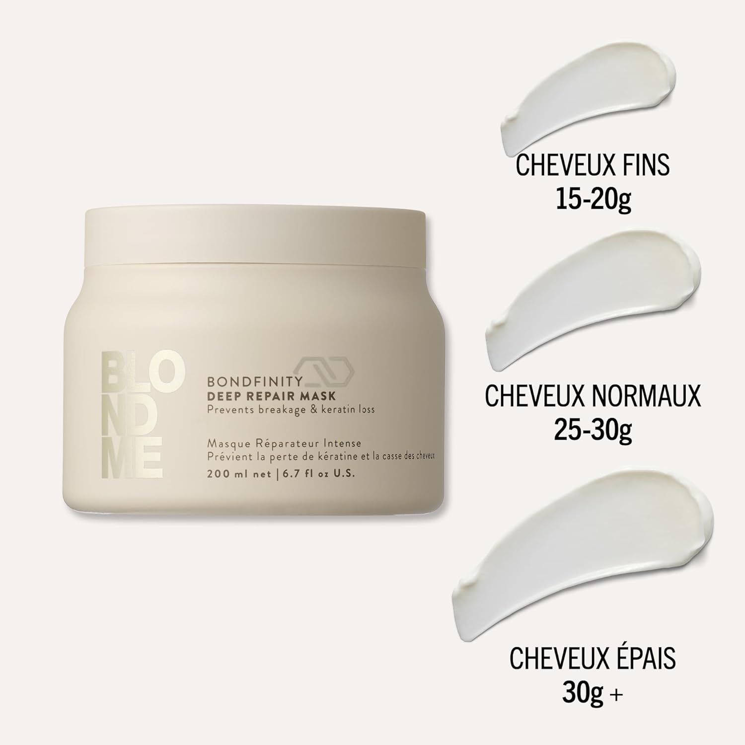 Schwarzkopf - BLONDME Bondfinity - 200ml - masque réparateur, hydratant, protecteur cheveux poreux