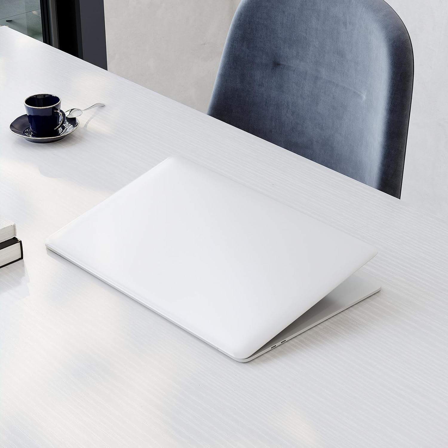 ODK - Petit bureau d'ordinateur - 80x40cm - blanc, table d'étude