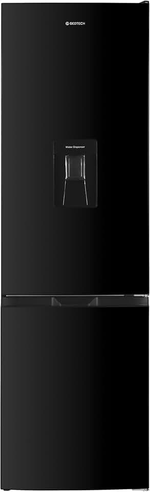 GEDTECH - réfrigérateur combiné bas - 262L, classe E, noir - GCB262BL